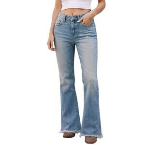 Zara Women’s 4 Jeans Bootcut Light Wash Low Rise Denim